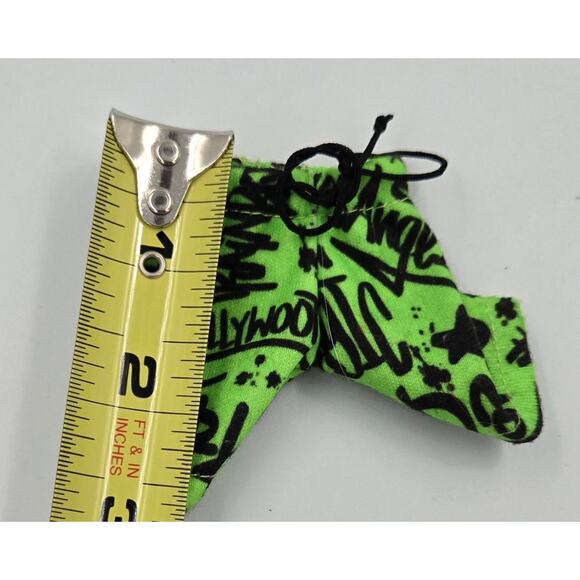 Rainbow High Jade Hunter Green Shorts with Black Writing - Picture 8 of 9